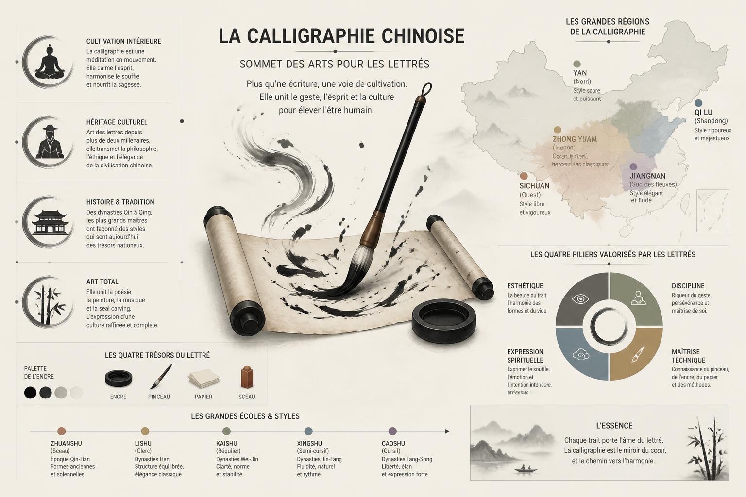 découvrez pourquoi la calligraphie chinoise est considérée par les lettrés comme le plus grand des arts, alliant esthétique, tradition et expression culturelle profonde.