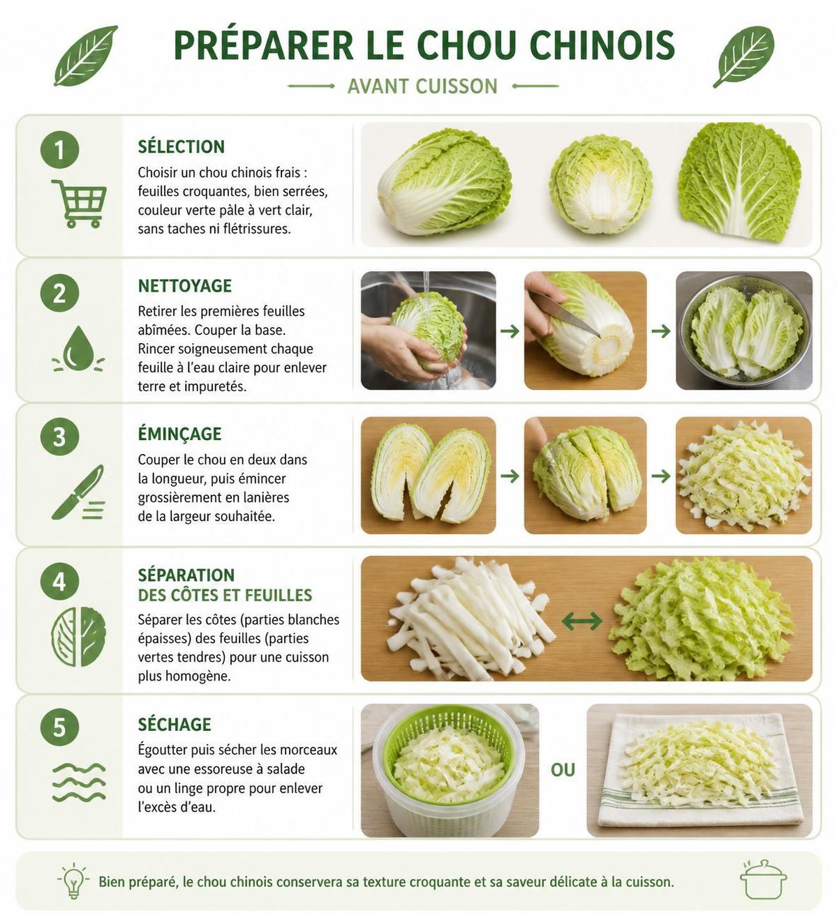 découvrez toutes les façons de cuisiner le chou chinois : sauté au wok, en soupe réconfortante ou fermenté à la manière pékinoise pour des saveurs authentiques et variées.