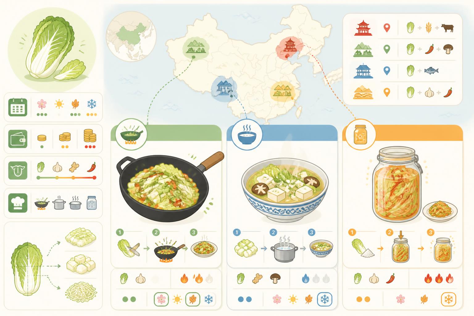 découvrez toutes les façons de cuisiner le chou chinois : sauté au wok, en soupe réconfortante ou fermenté à la mode pékinoise pour des recettes savoureuses et originales.