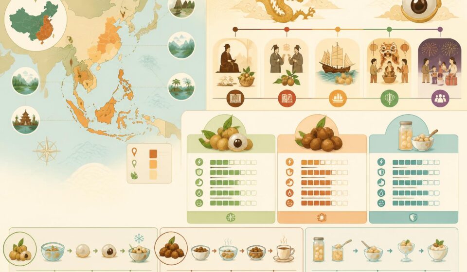 découvrez le longane, connu comme l'œil du dragon chinois : son histoire fascinante, ses bienfaits pour la santé et les meilleures façons de le déguster frais, séché ou en sirop.