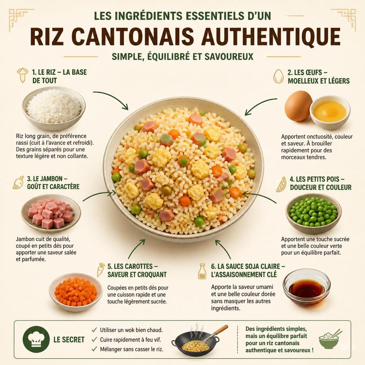 découvrez la recette authentique du riz cantonais maison et les secrets du wok pour réussir un plat savoureux, digne des meilleurs restaurants.