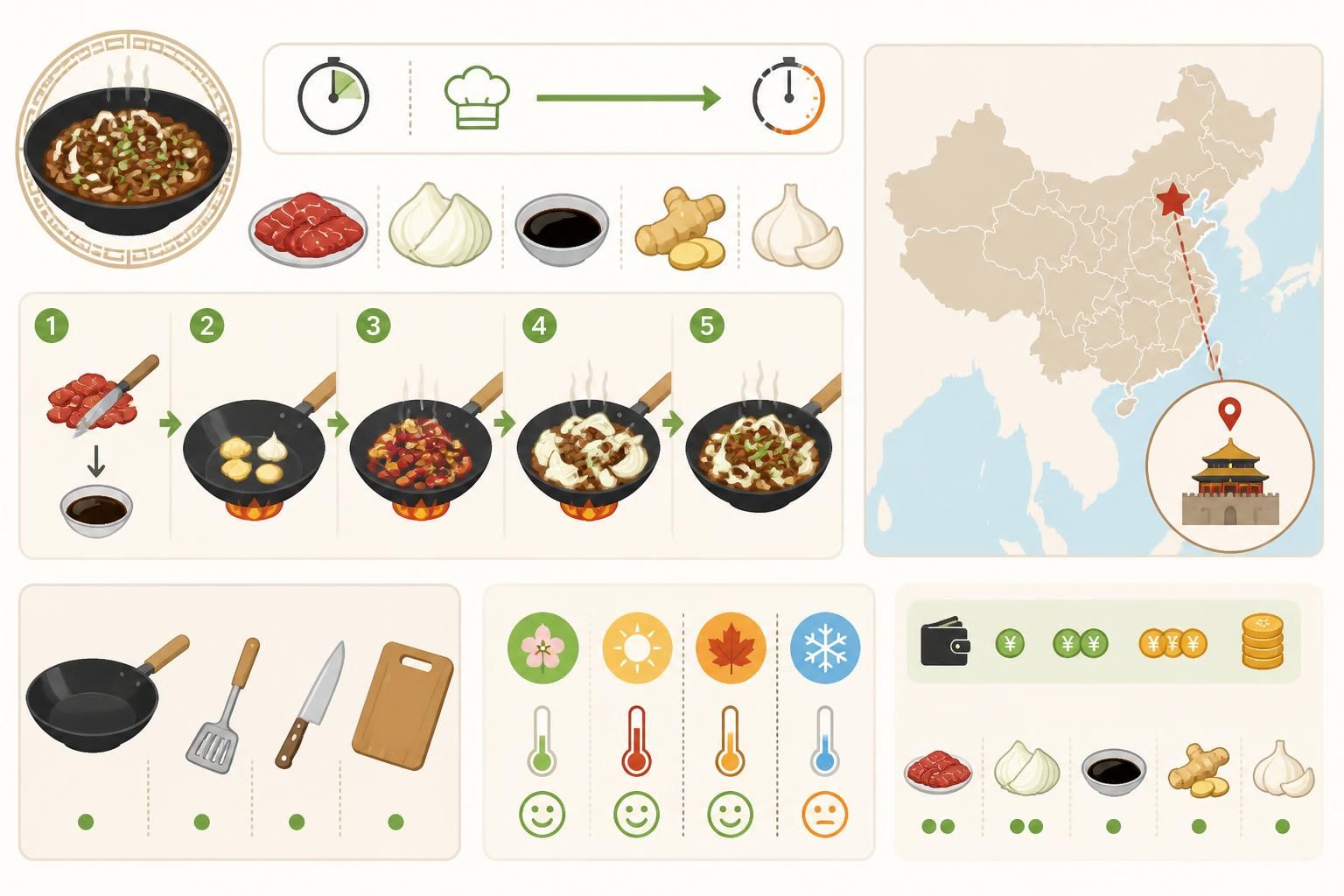 découvrez la recette authentique du bœuf aux oignons à la chinoise, un plat typique de rue pékinoise à préparer en seulement 15 minutes. simple, rapide et savoureux !
