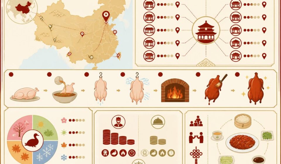 découvrez l'histoire fascinante du canard laqué de pékin, maîtrisez les techniques authentiques de rôtisserie et trouvez les meilleures adresses pour déguster le vrai canard, pas une simple imitation.