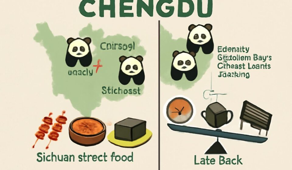 découvrez chengdu, la ville chinoise où les adorables pandas rencontrent la délicieuse street food sichuanaise, le tout dans un cadre au rythme de vie exceptionnellement détendu.