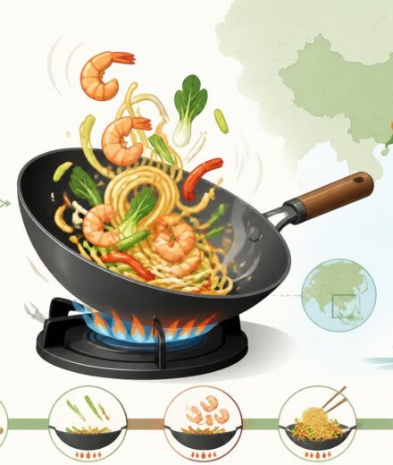 Crevettes aux nouilles chinoises : sautées au wok, prêtes en 20 minutes façon cuisine de Canton découvrez notre recette rapide de crevettes aux nouilles chinoises sautées au wok, prête en 20 minutes, pour savourer les saveurs authentiques de la cuisine de canton chez vous.