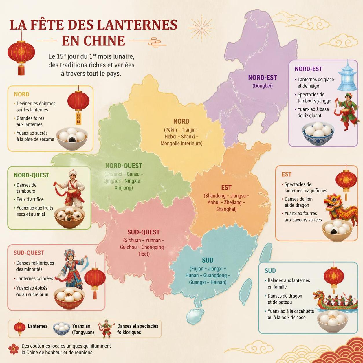 découvrez la fête des lanternes, tradition marquant la clôture du nouvel an chinois, ses énigmes sur papier et le rôle du yuanxiao dans ce rituel festif.