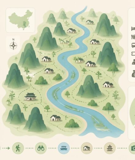 Guilin et la rivière Li : les karsts de carte postale et les villages que les circuits organisés ne montrent pas découvrez guilin et la rivière li, ses paysages karstiques dignes d'une carte postale et les villages authentiques souvent ignorés par les circuits touristiques traditionnels.