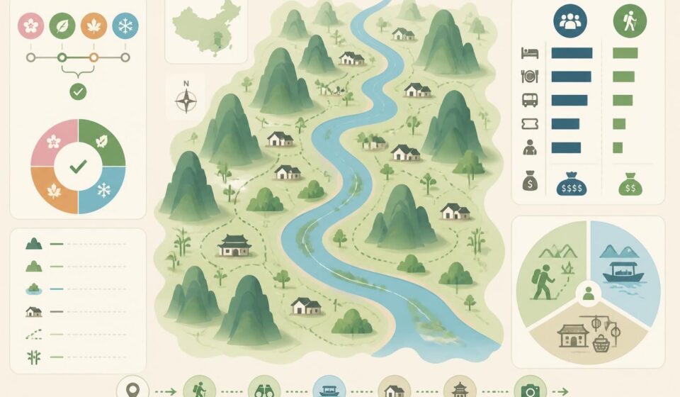 découvrez guilin et la rivière li, ses paysages karstiques dignes d'une carte postale et les villages authentiques souvent ignorés par les circuits touristiques traditionnels.