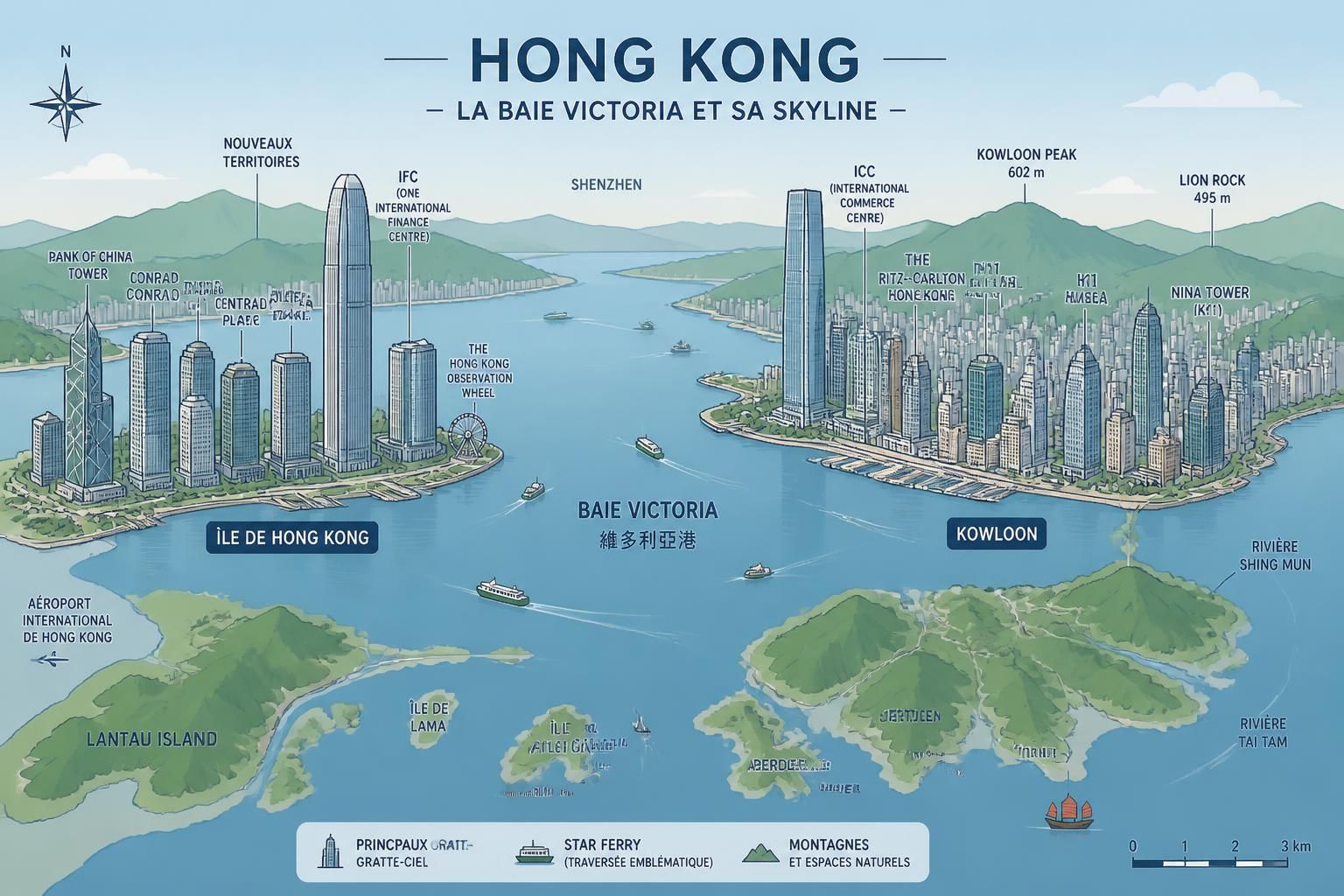 découvrez hong kong, une ville unique où la modernité des gratte-ciels côtoie l'animation des marchés de nuit et la sérénité des temples ancestraux.