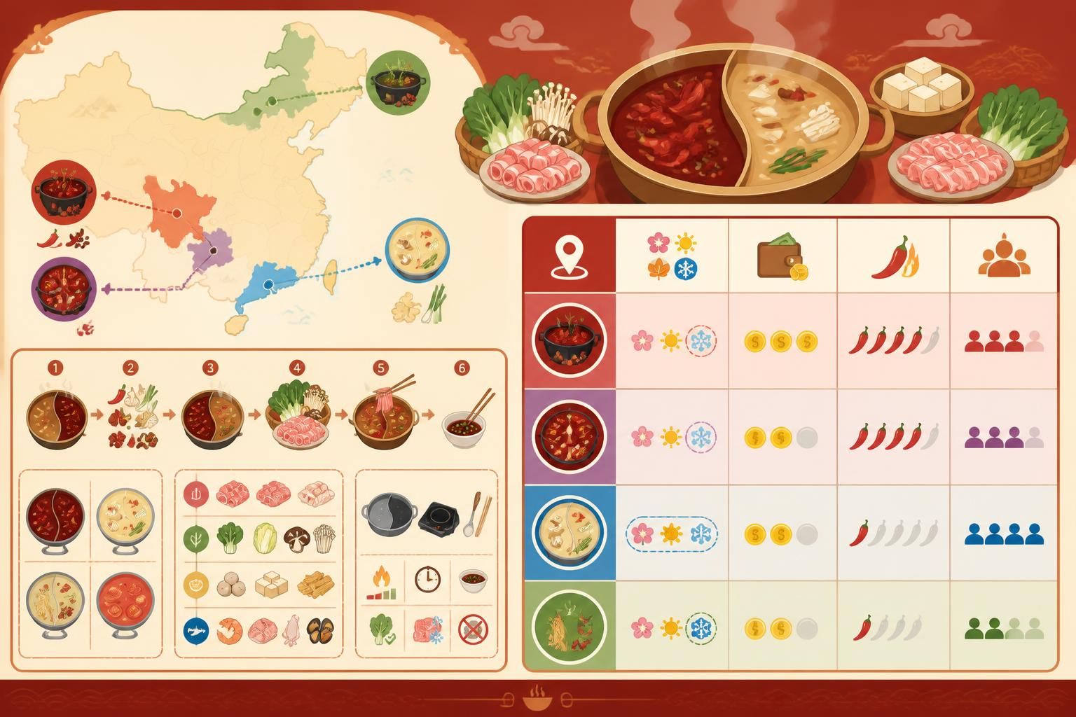 découvrez le hot pot chinois, un bouillon convivial à partager, explorez ses variantes régionales authentiques et apprenez à le préparer facilement chez vous.