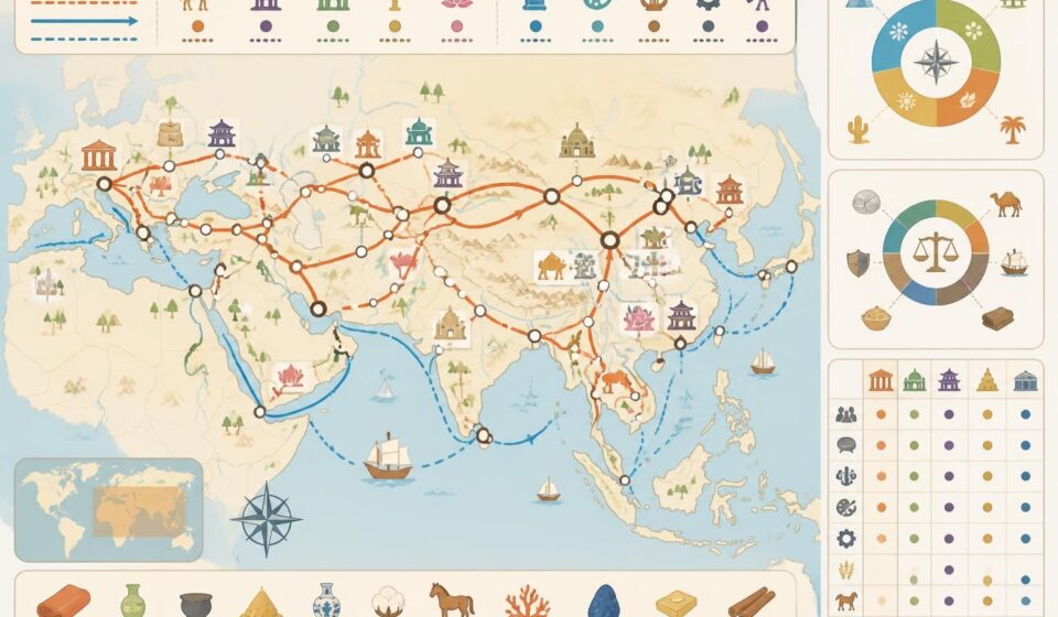 découvrez comment la route de la soie a été bien plus qu'une simple voie commerciale, servant de véritable boulevard pour l'échange de cultures, d'idées et de civilisations à travers l'histoire.