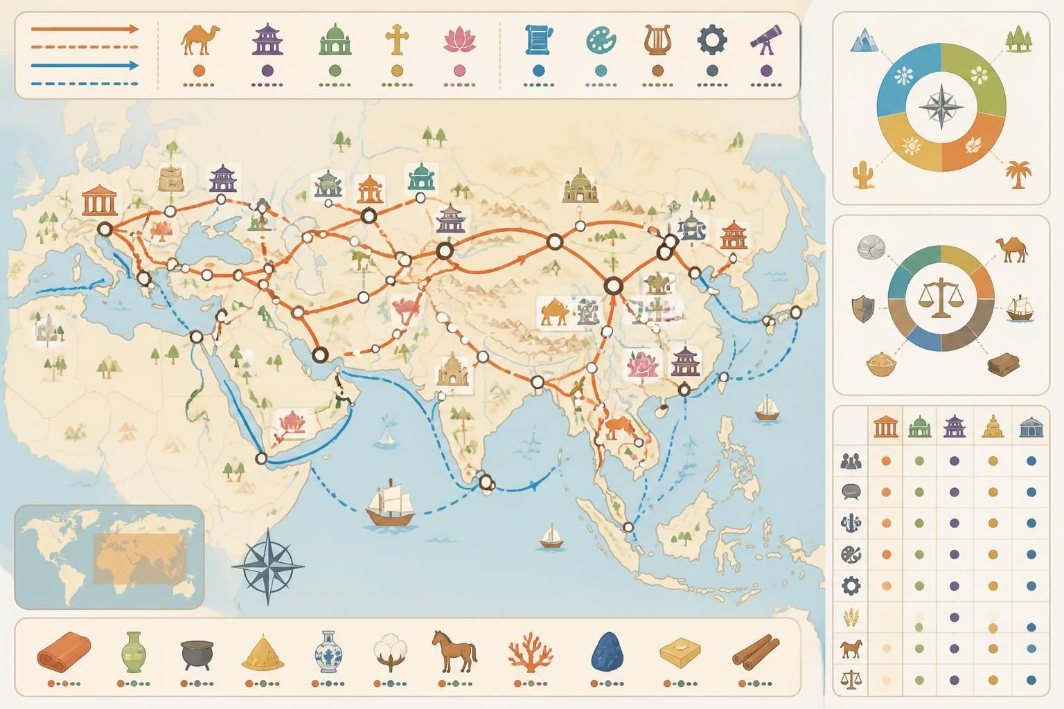 découvrez comment la route de la soie a été bien plus qu'une simple voie commerciale, servant de véritable boulevard pour l'échange de cultures, d'idées et de civilisations à travers l'histoire.