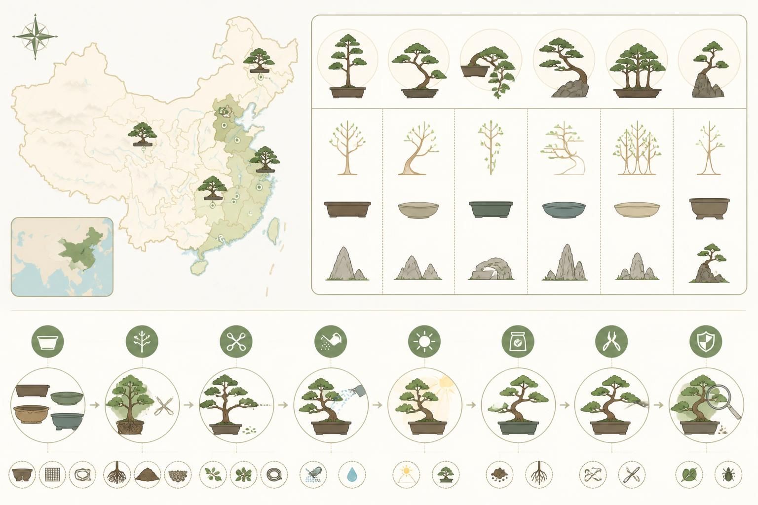 découvrez l'art du penjing, la version chinoise du bonsaï : son histoire, ses styles uniques et nos conseils pour cultiver votre propre penjing chez vous.
