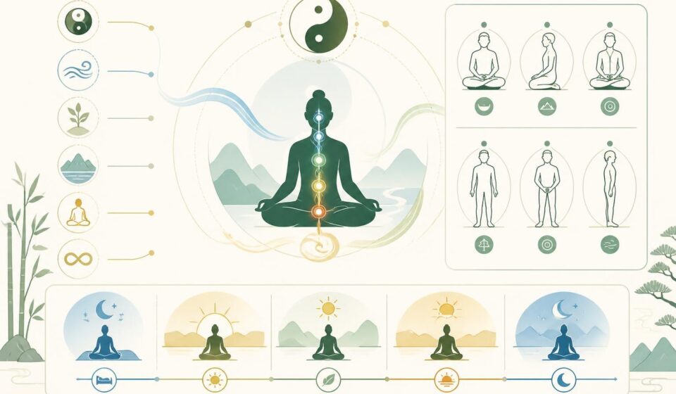 découvrez les principes fondamentaux de la méditation taoïste, les postures essentielles et nos conseils pratiques pour commencer une routine quotidienne qui harmonise corps et esprit.