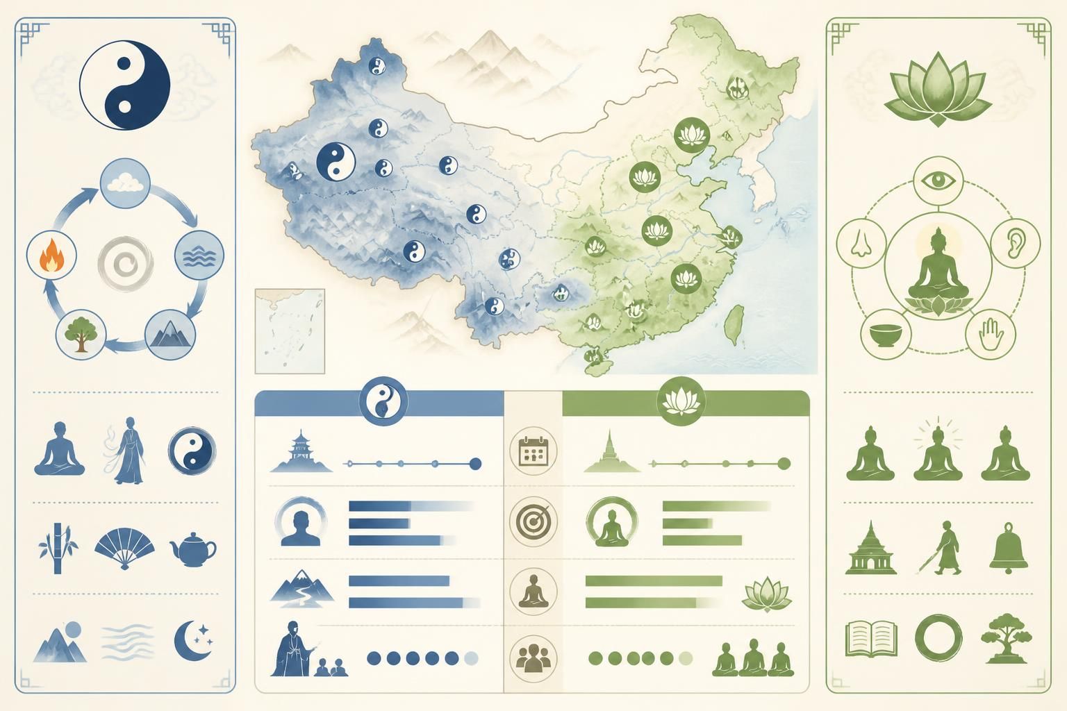 découvrez l'histoire et les principes du taoïsme et du bouddhisme chan en chine, deux courants spirituels majeurs qui coexistent depuis des siècles et influencent profondément la culture chinoise.