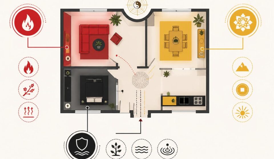 découvrez comment le rouge, le noir et le jaune impérial influencent l'énergie et l'harmonie selon le feng shui pour sublimer votre espace intérieur.