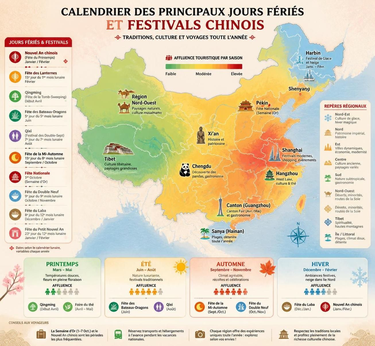 découvrez le calendrier annuel des festivals et jours fériés en chine, avec des explications détaillées sur les fêtes officielles et populaires pour bien comprendre les traditions chinoises.
