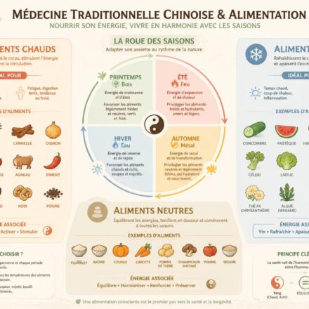 La médecine par les aliments en MTC : chaud, froid, neutre — comment adapter son assiette à la saison découvrez comment la médecine traditionnelle chinoise (mtc) utilise les aliments chauds, froids et neutres pour équilibrer votre santé. apprenez à adapter votre assiette selon les saisons pour un bien-être optimal.