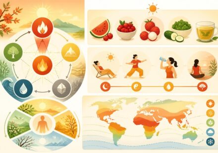 La santé par les saisons en MTC : ce que l’été impose comme routine alimentaire et corporelle découvrez comment adapter votre routine alimentaire et corporelle en été selon la médecine traditionnelle chinoise pour préserver votre santé tout au long de la saison.