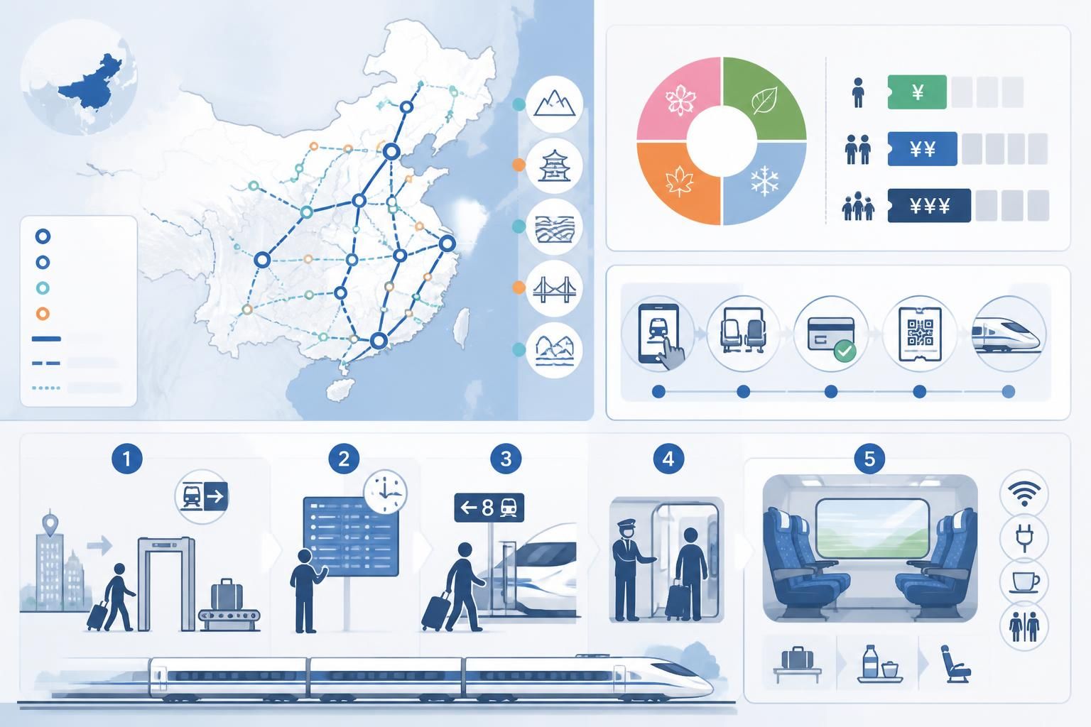 découvrez tout ce qu'il faut savoir pour voyager en train à grande vitesse en chine : conseils pour réserver, monter à bord et profiter d'un trajet rapide et confortable. le guide complet pour préparer votre voyage en toute sérénité.