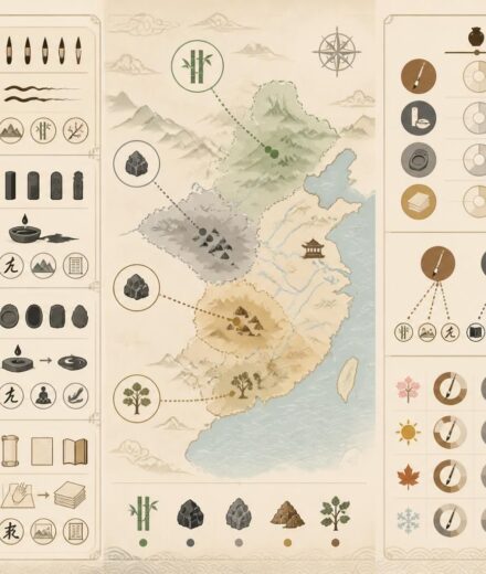 Les quatre trésors du lettré : pinceau, encre, pierre à encre et papier — ce qu’ils révèlent de la civilisation découvrez les quatre trésors du lettré — pinceau, encre, pierre à encre et papier — et leur rôle essentiel dans la transmission de la culture et de la civilisation.