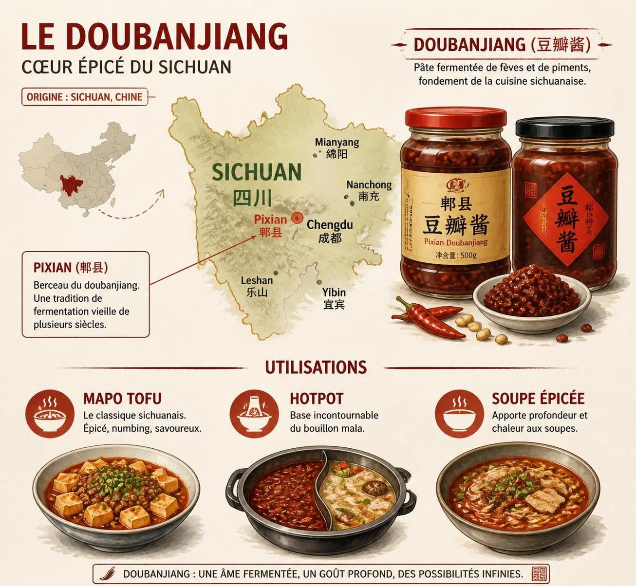 découvrez les sauces chinoises incontournables comme le doubanjiang, le hoisin et la sauce aux huîtres dans notre guide complet pour maîtriser ces saveurs essentielles en cuisine.