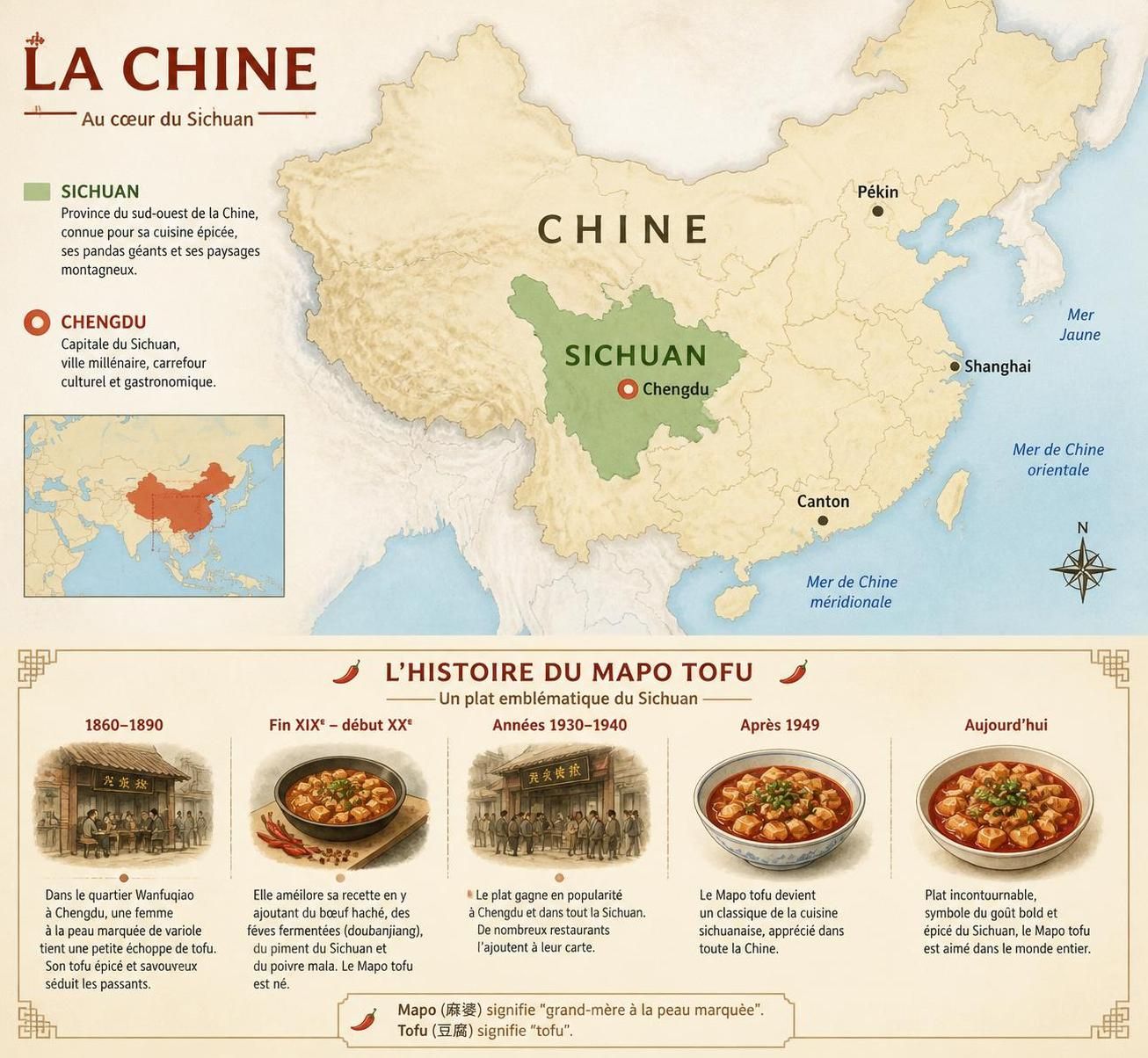 découvrez la véritable recette du mapo tofu, le plat sichuanais le plus clivant, et le secret du fameux poivre qui engourdit pour une explosion de saveurs authentiques.
