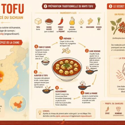 Mapo tofu : le plat sichuanais le plus clivant — la vraie recette et le secret du poivre qui engourdit découvrez la recette authentique du mapo tofu, le plat sichuanais le plus clivant, et le secret du poivre de sichuan qui engourdit les papilles pour une expérience unique.