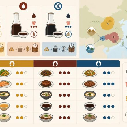 découvrez les différences entre la sauce soja claire, foncée et le tamari, ainsi que leurs utilisations idéales pour sublimer vos plats.